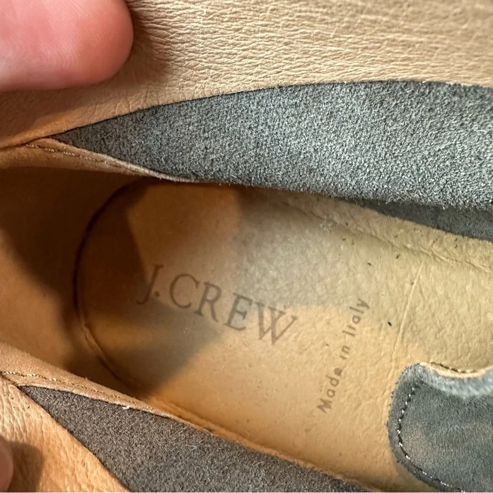 J.Crew Men’s Gray Taupe Suede Made in Italy Casual Classic Chukka Boots Size 11